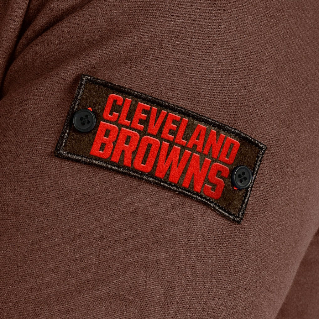 Cleveland Browns J. Palmer QB1 Full-Zip Sweatshirt Tan - NFL