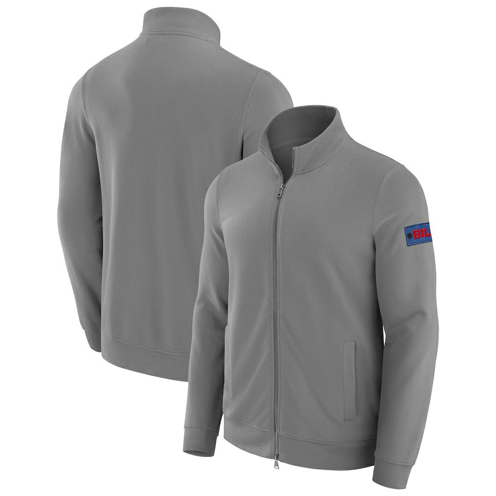 Buffalo Bills J. Palmer QB1 Full-Zip Sweatshirt Graphite - NFL