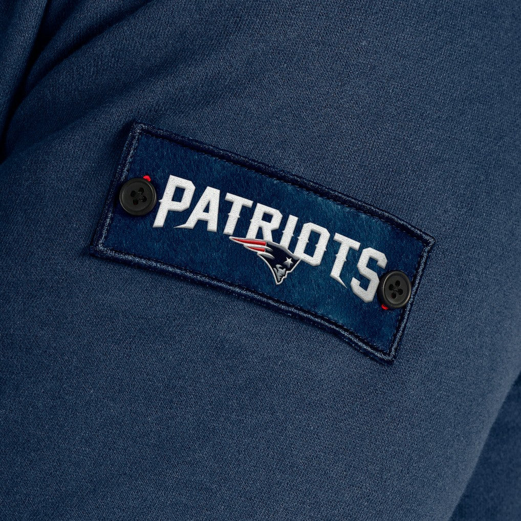 New England Patriots J. Palmer QB1 Full-Zip Sweatshirt Navy - NFL