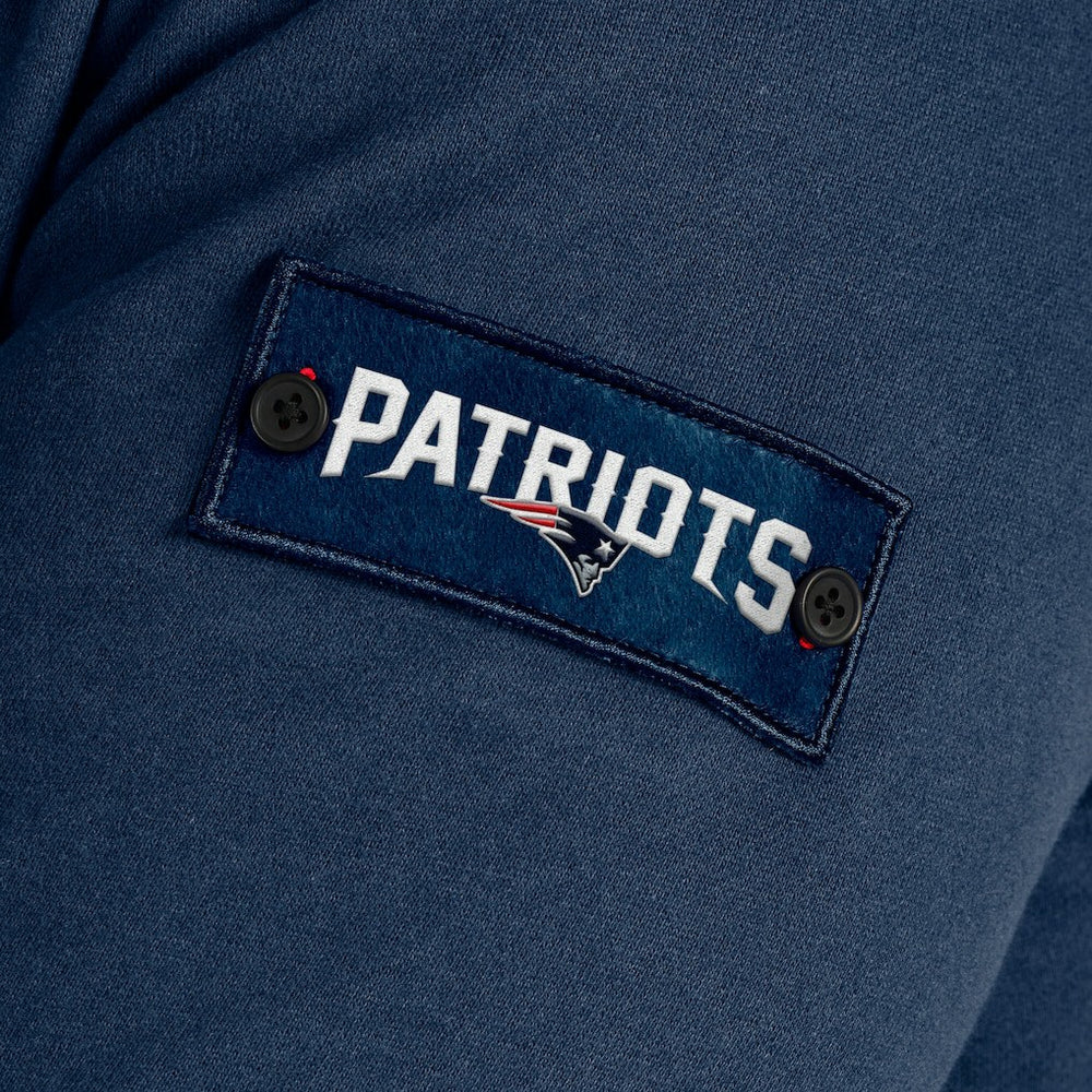 New England Patriots J. Palmer QB1 Full-Zip Sweatshirt Navy - NFL