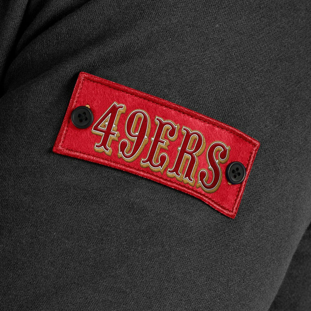 San Francisco 49ers J. Palmer QB1 Full-Zip Sweatshirt Black - NFL