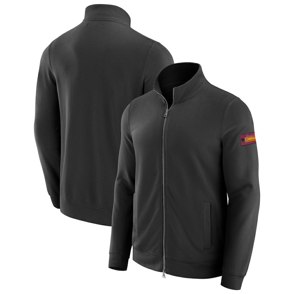 Washington Commanders J. Palmer QB1 Full-Zip Sweatshirt Black - NFL