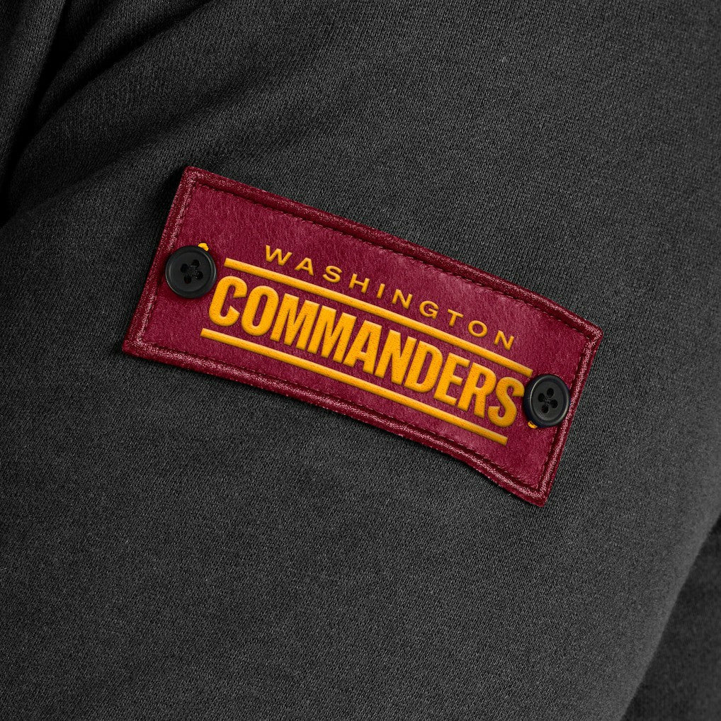 Washington Commanders J. Palmer QB1 Full-Zip Sweatshirt Black - NFL
