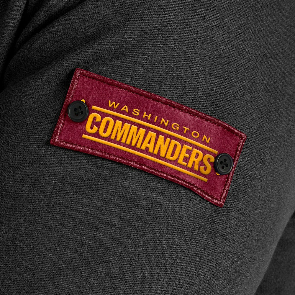 Washington Commanders J. Palmer QB1 Full-Zip Sweatshirt Black - NFL