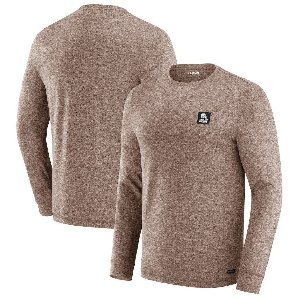 Cleveland Browns J. Palmer Four Down Long Sleeve T-Shirt Brown - NFL