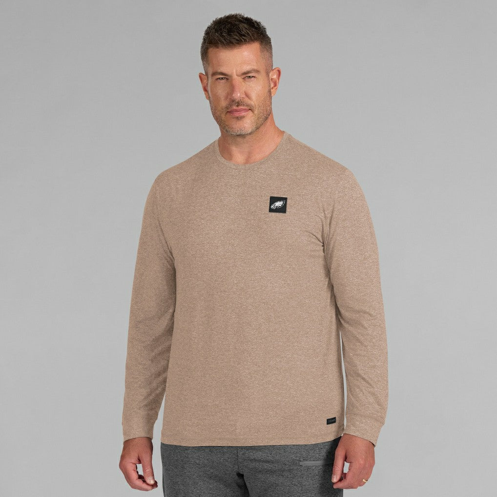 Philadelphia Eagles J. Palmer Four Down Long Sleeve T-Shirt Tan - NFL