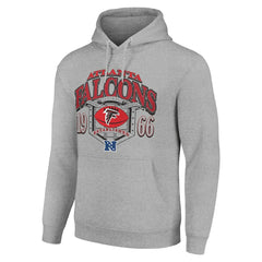 Atlanta Falcons Starter 80s Retro Pullover Hoodie Heather Gray - NFL