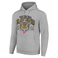 Baltimore Ravens Starter 80s Retro Pullover Hoodie Heather Gray - NFL