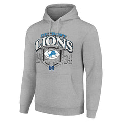Detroit Lions Starter 80s Retro Pullover Hoodie Heather Gray - NFL