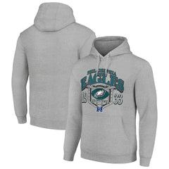 Philadelphia Eagles Starter 80s Retro Pullover Hoodie Heather Gray - NFL