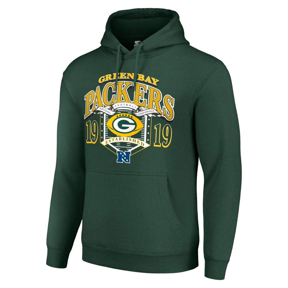Green Bay Packers Starter 80s Retro Pullover Hoodie Green - NFL