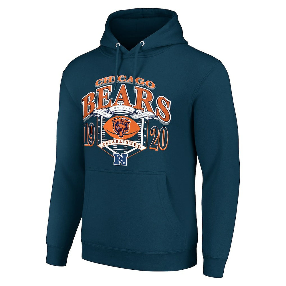Chicago Bears Starter 80s Retro Pullover Hoodie Navy - NFL