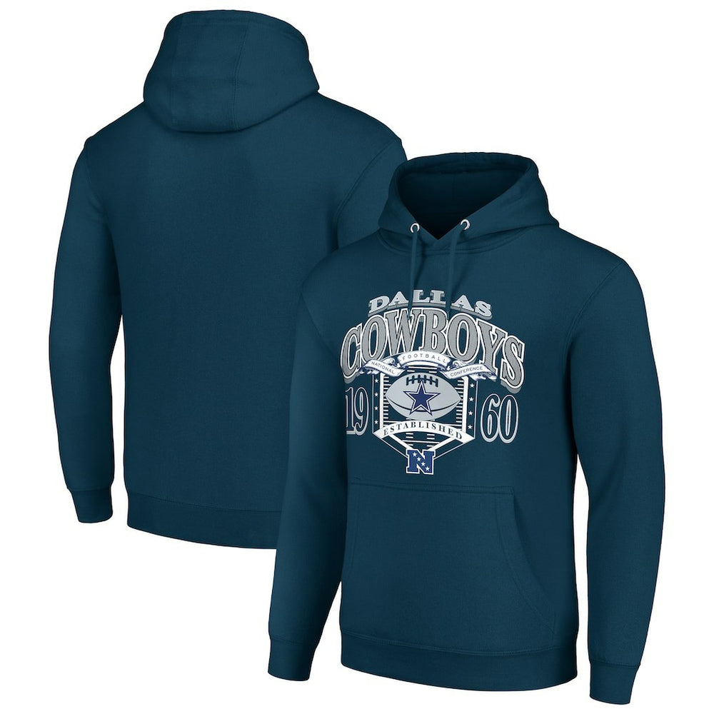 Dallas Cowboys Starter 80s Retro Pullover Hoodie Navy - NFL