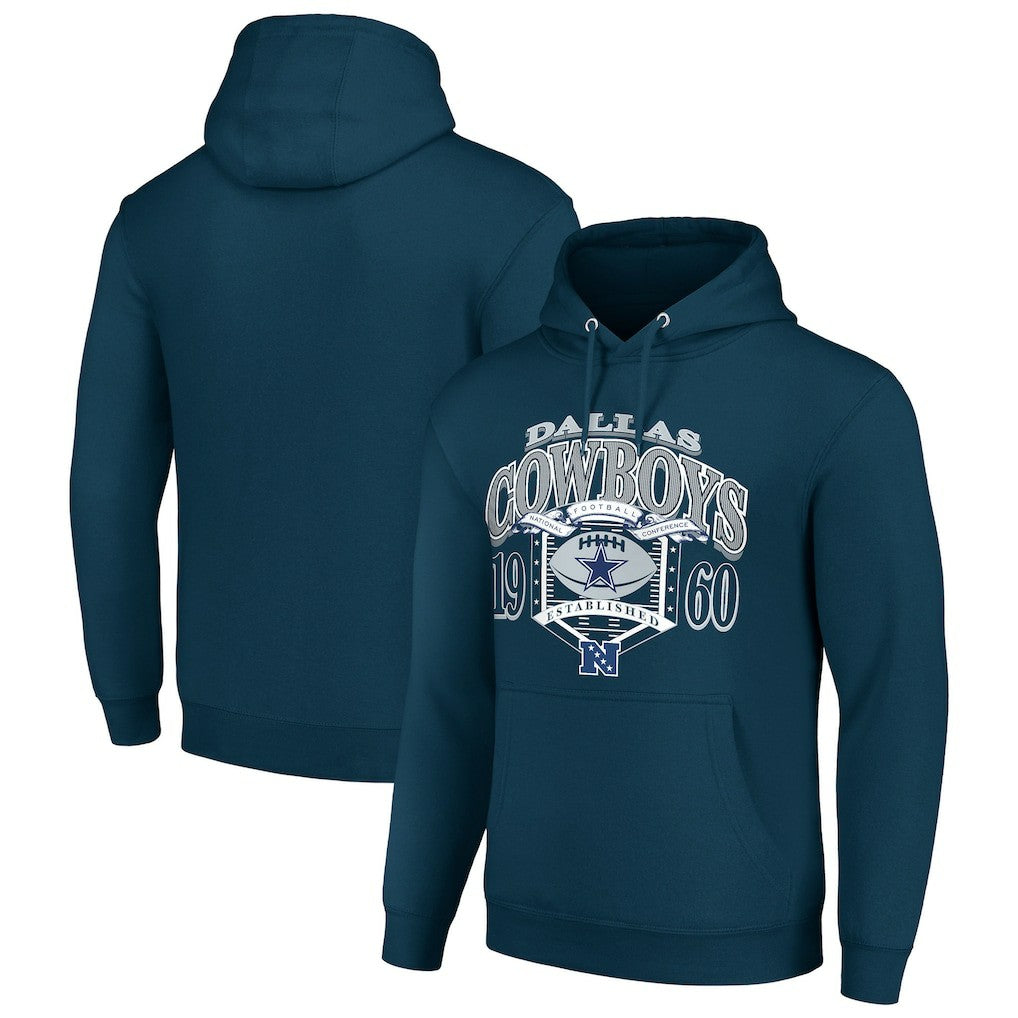Dallas Cowboys Starter 80s Retro Pullover Hoodie Navy - NFL
