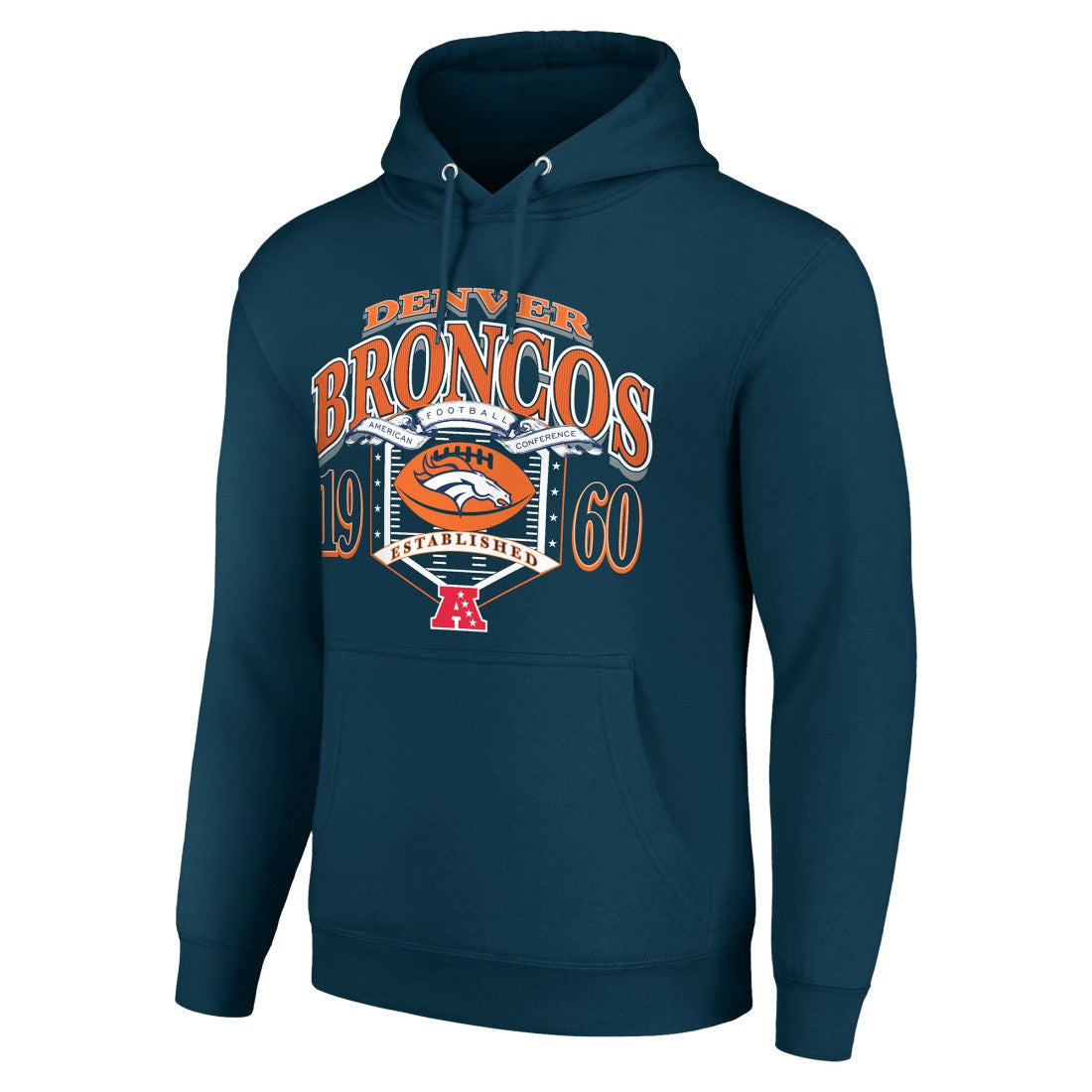Denver Broncos Starter 80s Retro Pullover Hoodie Navy - NFL