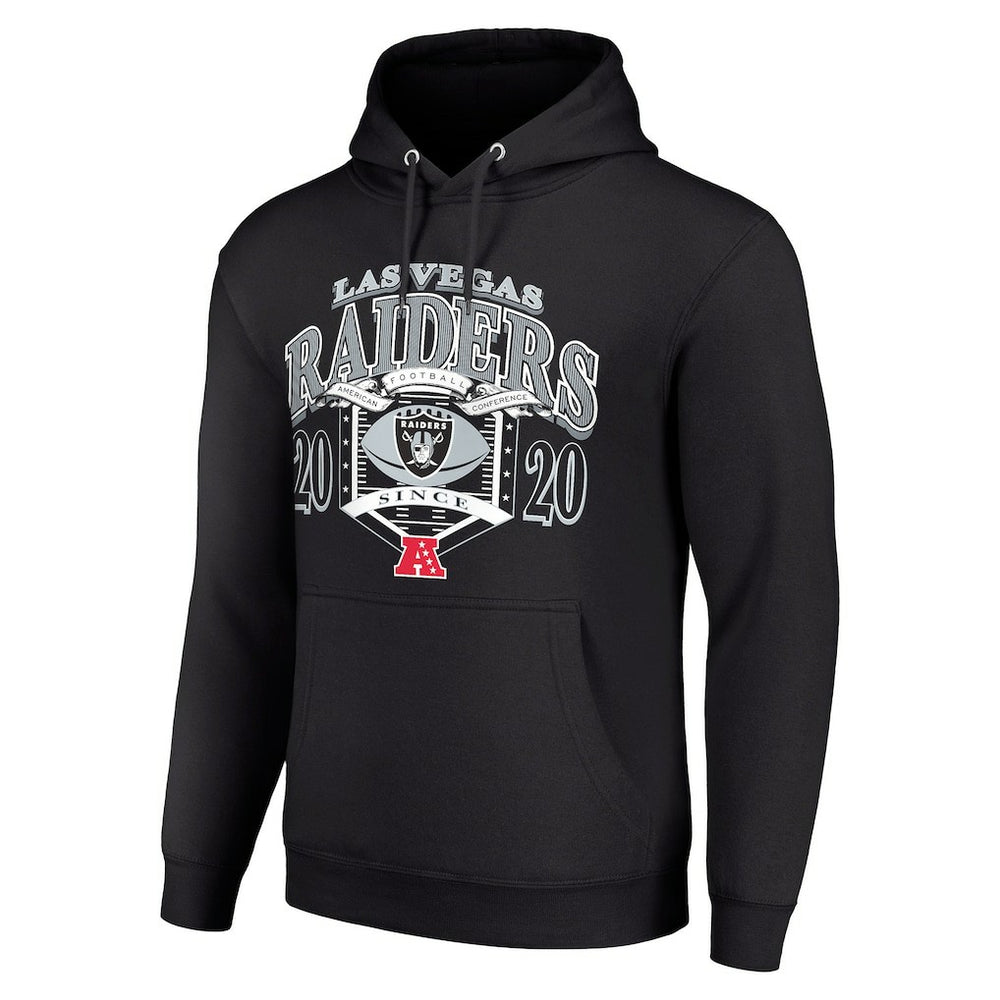 Las Vegas Raiders Starter 80s Retro Pullover Hoodie Black - NFL