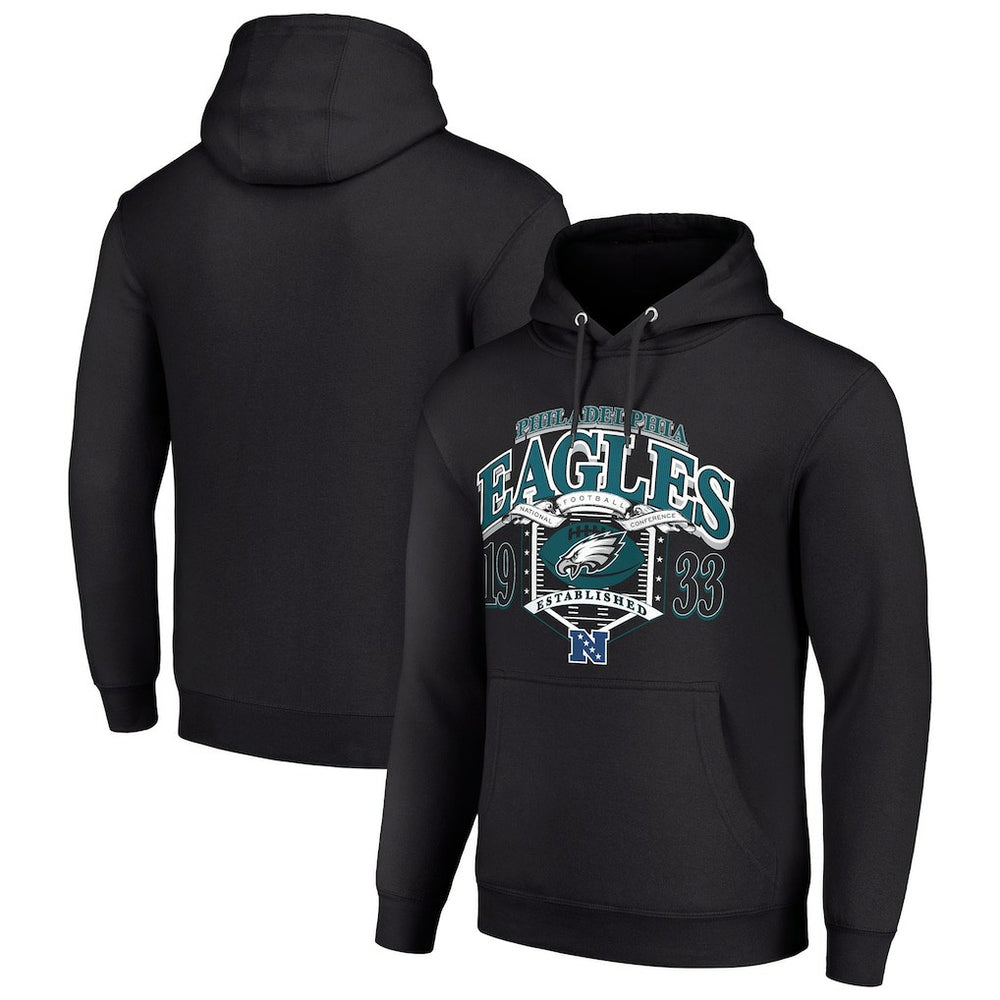 Philadelphia Eagles Starter 80s Retro Pullover Hoodie Black - NFL