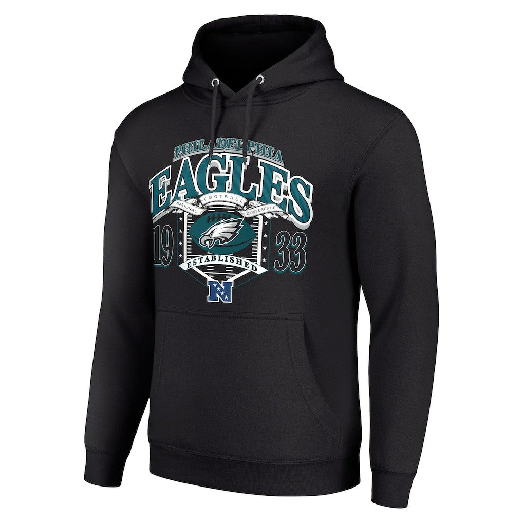 Philadelphia Eagles Starter 80s Retro Pullover Hoodie Black - NFL