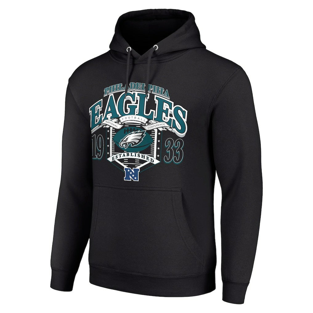 Philadelphia Eagles Starter 80s Retro Pullover Hoodie Black - NFL
