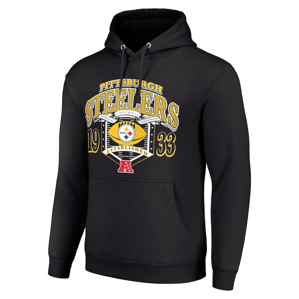 Pittsburgh Steelers Starter 80s Retro Pullover Hoodie Black - NFL