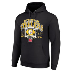 Pittsburgh Steelers Starter 80s Retro Pullover Hoodie Black - NFL