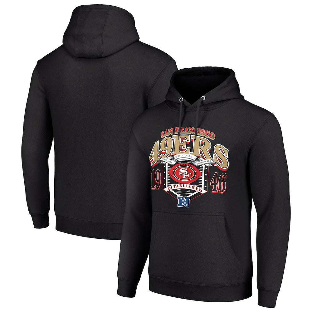 San Francisco 49ers Starter 80s Retro Pullover Hoodie Black - NFL