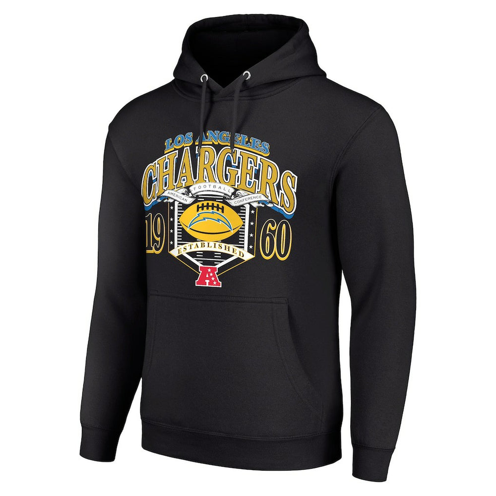 Los Angeles Chargers Starter 80s Retro Pullover Hoodie Black - NFL