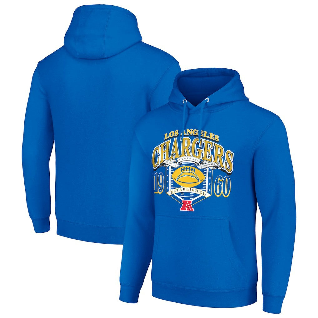 Los Angeles Chargers Starter 80s Retro Pullover Hoodie Royal - NFL