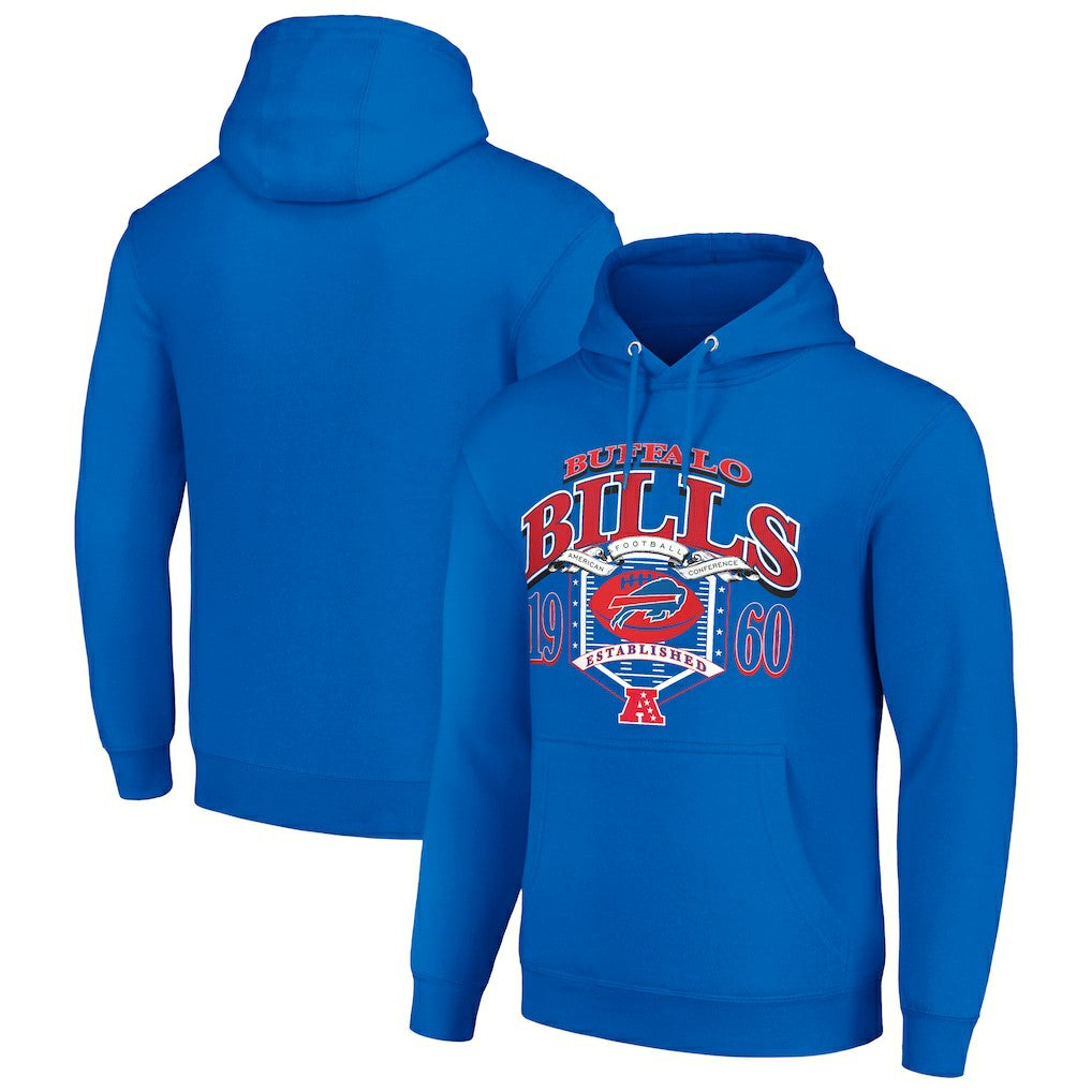 Buffalo Bills Starter 80s Retro Pullover Hoodie Royal - NFL