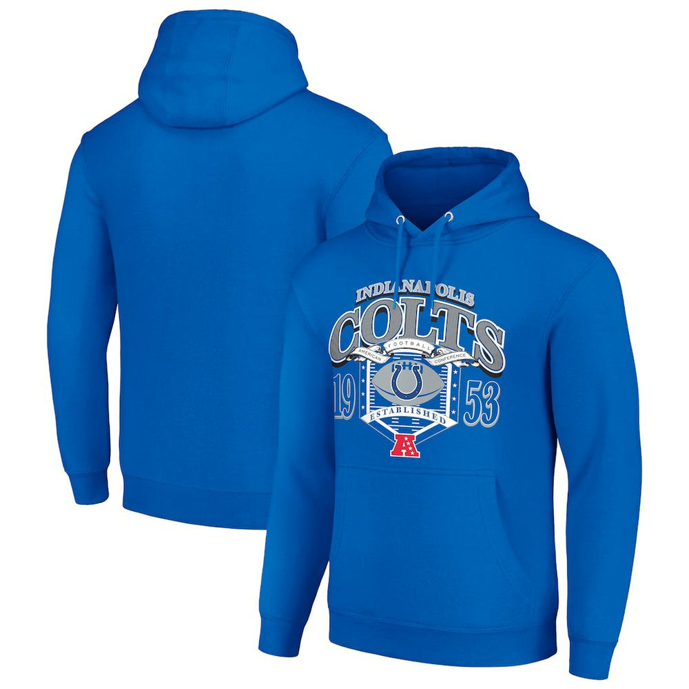 Indianapolis Colts Starter 80s Retro Pullover Hoodie Royal - NFL