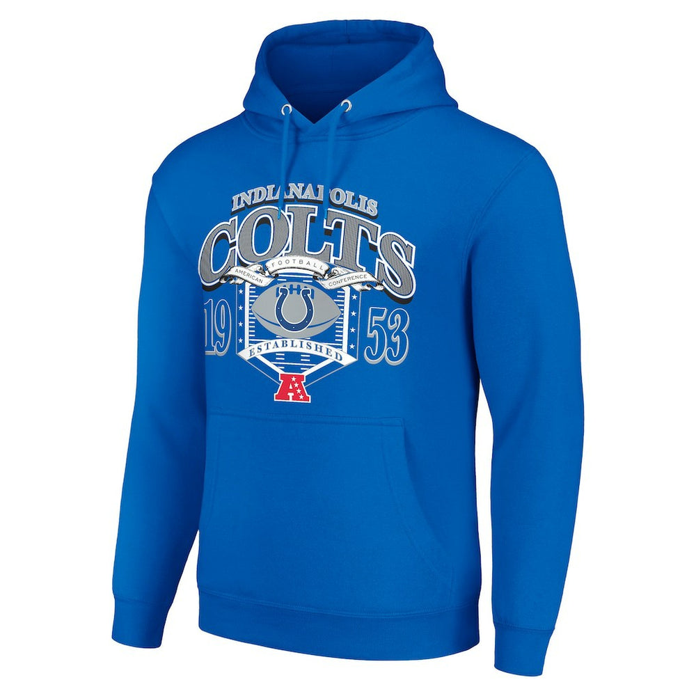 Indianapolis Colts Starter 80s Retro Pullover Hoodie Royal - NFL