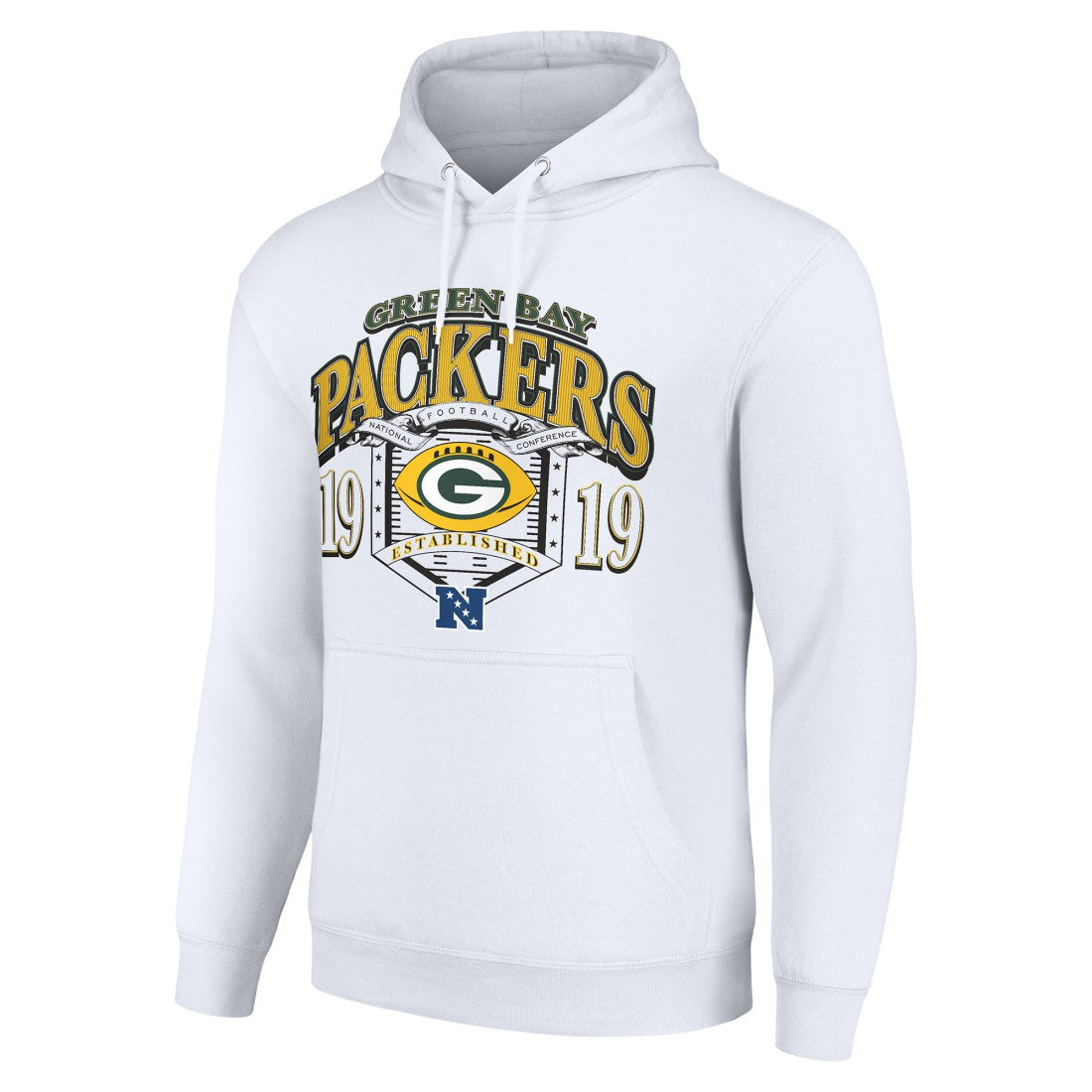 Green Bay Packers Starter 80s Retro Pullover Hoodie White - NFL