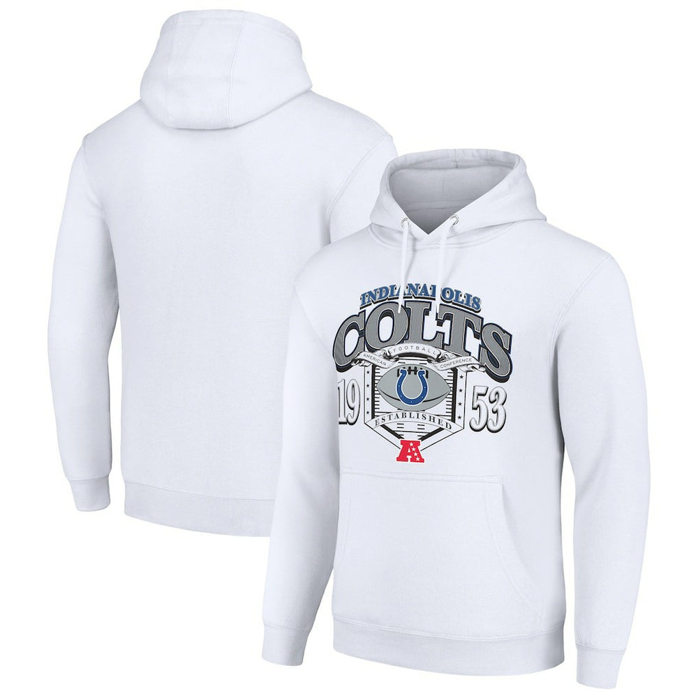 Indianapolis Colts Starter 80s Retro Pullover Hoodie White - NFL
