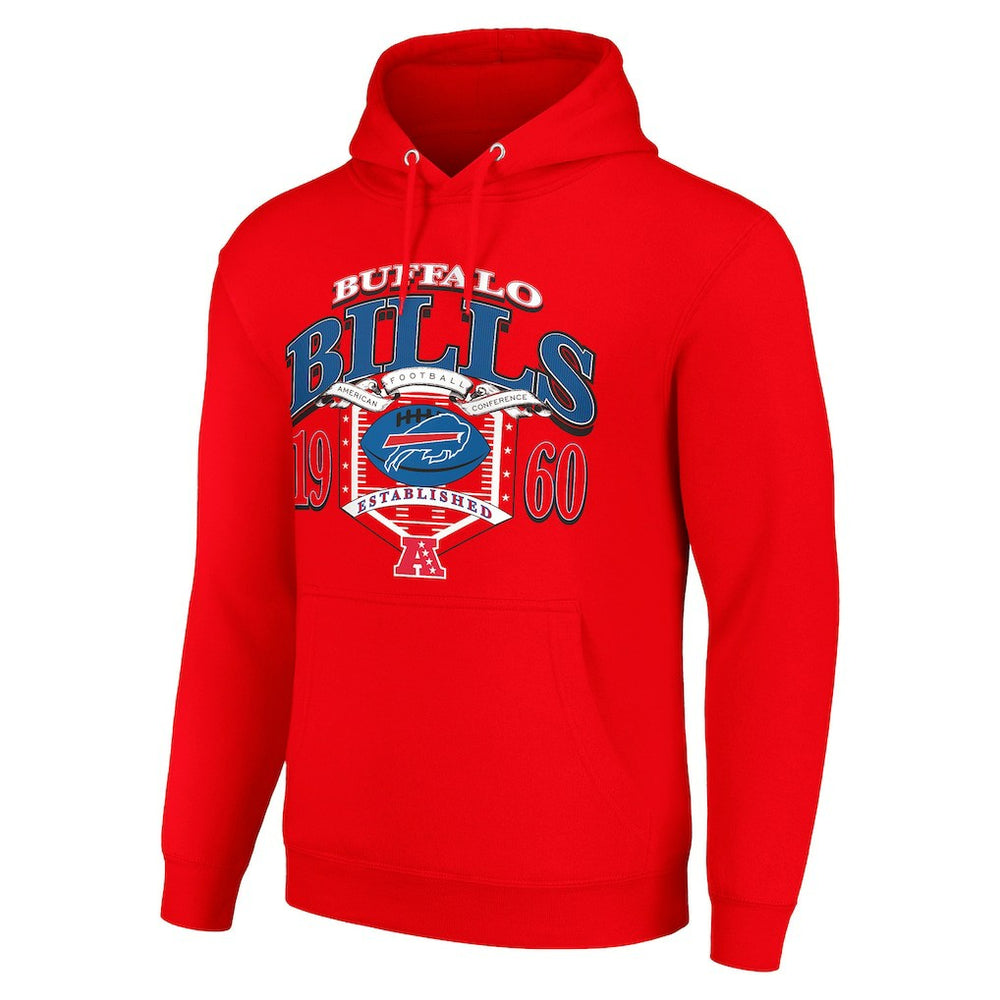Buffalo Bills Starter 80s Retro Pullover Hoodie Red - NFL