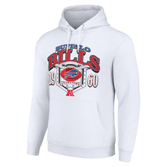 Buffalo Bills Starter 80s Retro Pullover Hoodie White - NFL