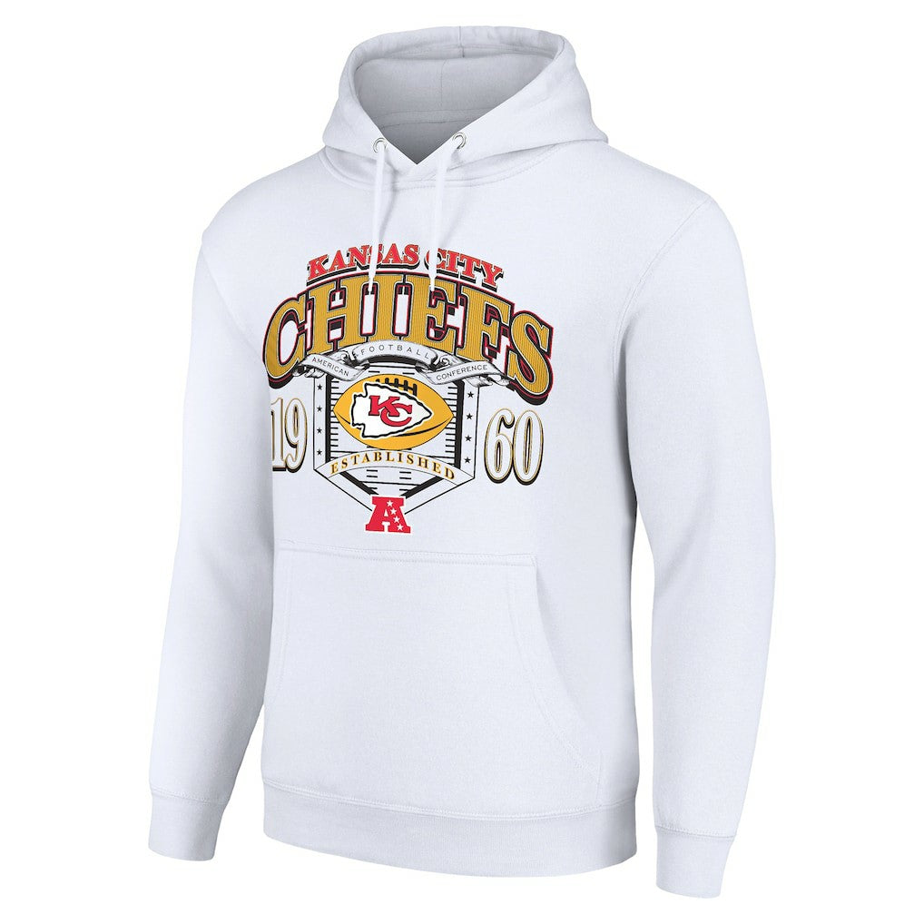 Kansas City Chiefs Starter 80s Retro Pullover Hoodie White - NFL