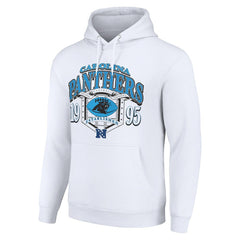 Carolina Panthers Starter 80s Retro Pullover Hoodie White - NFL