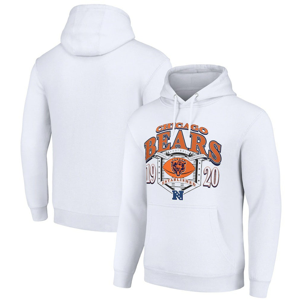 Chicago Bears Starter 80s Retro Pullover Hoodie White - NFL