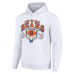 Chicago Bears Starter 80s Retro Pullover Hoodie White - NFL