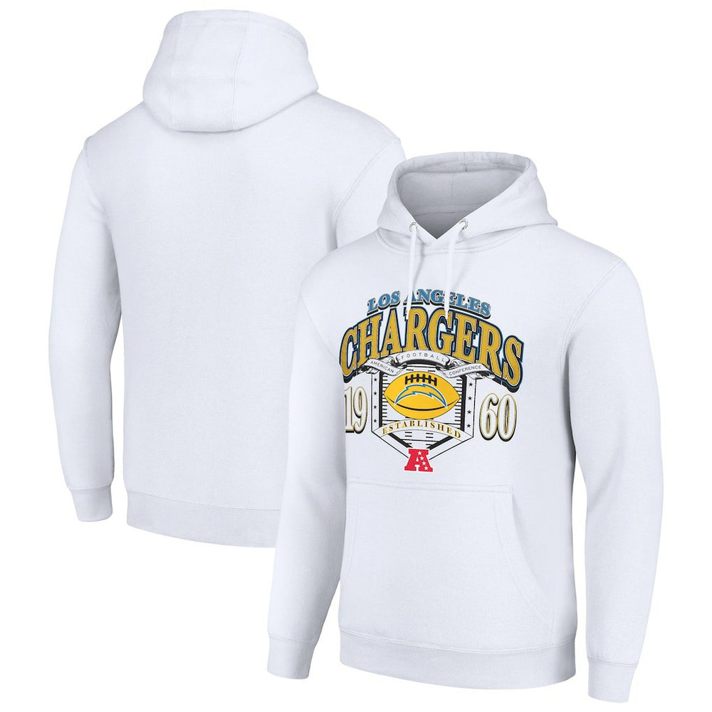 Los Angeles Chargers Starter 80s Retro Pullover Hoodie White - NFL