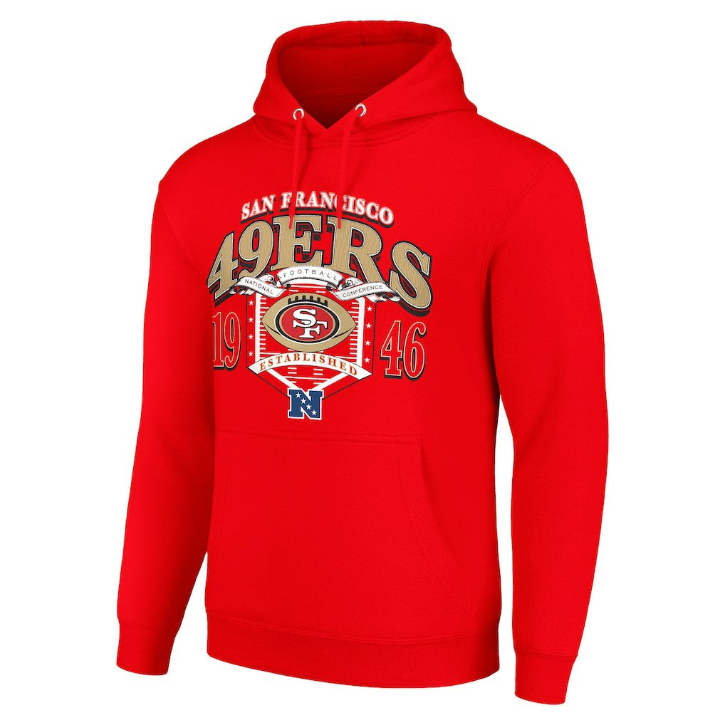 San Francisco 49ers Starter 80s Retro Pullover Hoodie Scarlet - NFL