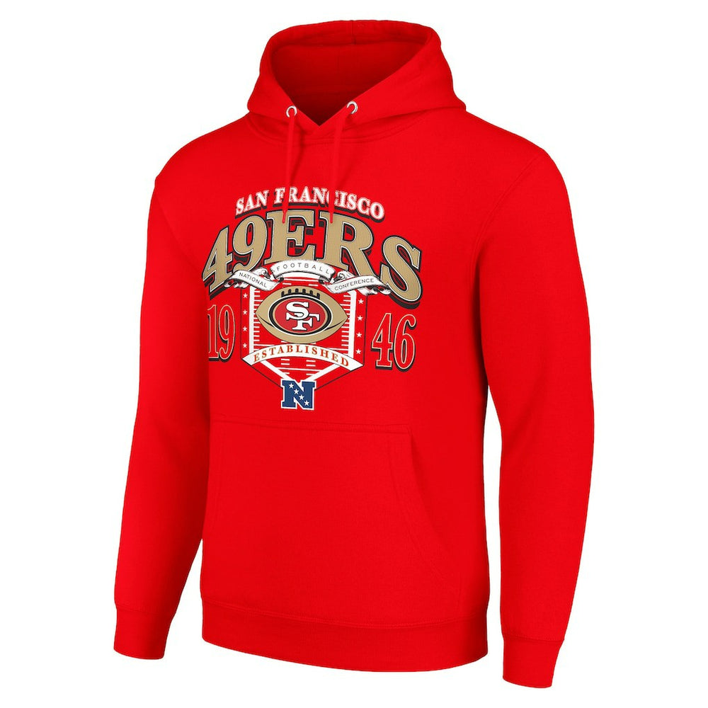 San Francisco 49ers Starter 80s Retro Pullover Hoodie Scarlet - NFL