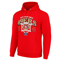 San Francisco 49ers Starter 80s Retro Pullover Hoodie Scarlet - NFL