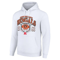 Cincinnati Bengals Starter 80s Retro Pullover Hoodie White - NFL