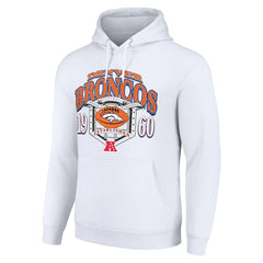 Denver Broncos Starter 80s Retro Pullover Hoodie White - NFL