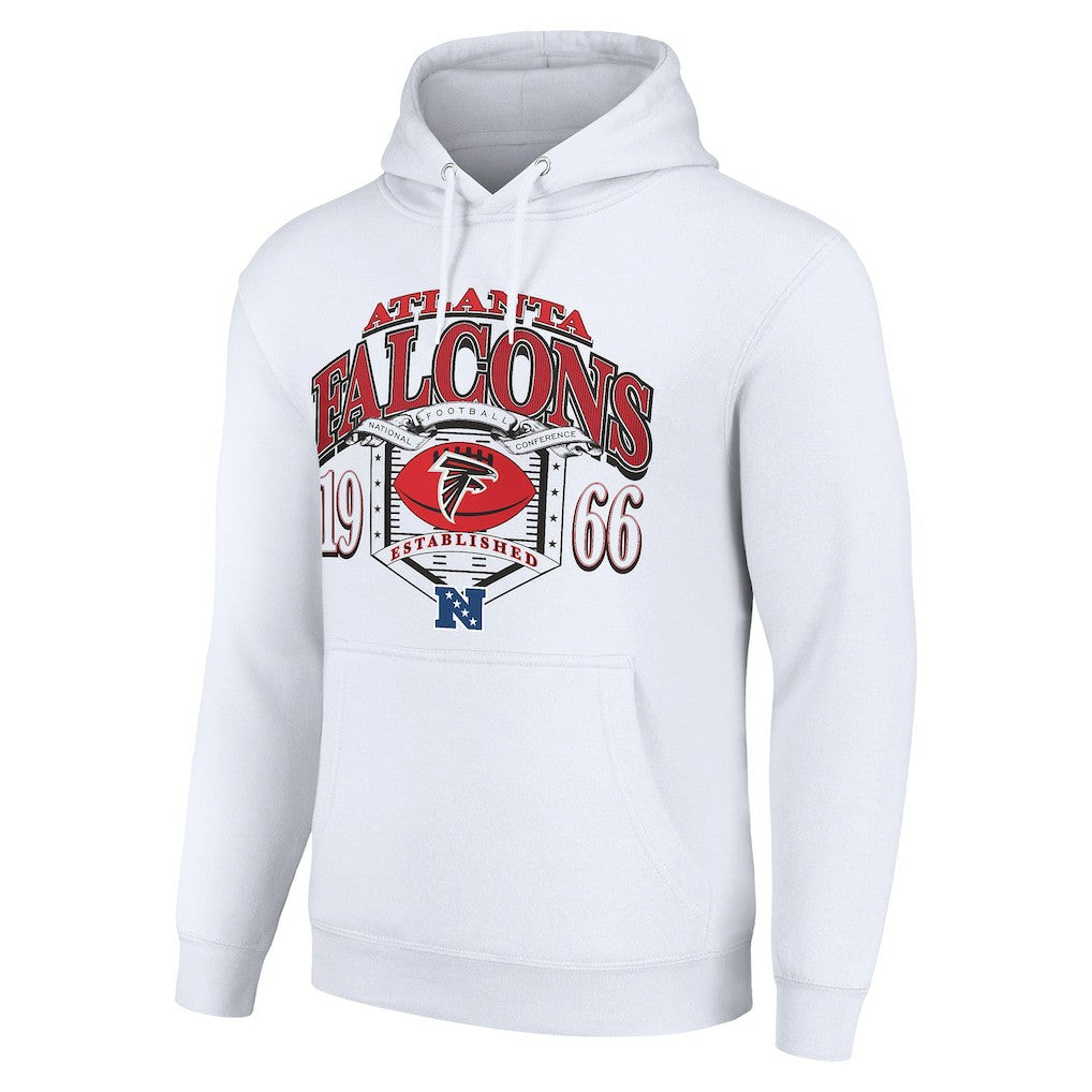 Atlanta Falcons Starter 80s Retro Pullover Hoodie White - NFL