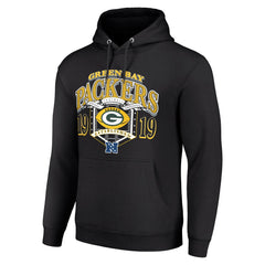 Green Bay Packers Starter 80s Retro Pullover Hoodie Black - NFL