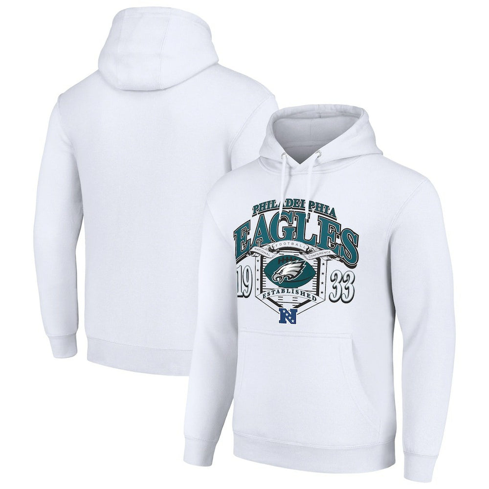 Philadelphia Eagles Starter 80s Retro Pullover Hoodie White - NFL