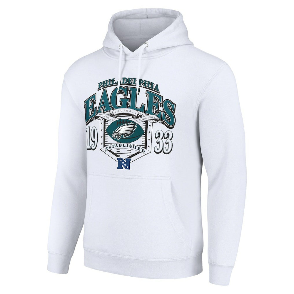 Philadelphia Eagles Starter 80s Retro Pullover Hoodie White - NFL