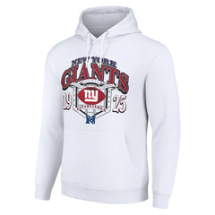 New York Giants Starter 80s Retro Pullover Hoodie White - NFL